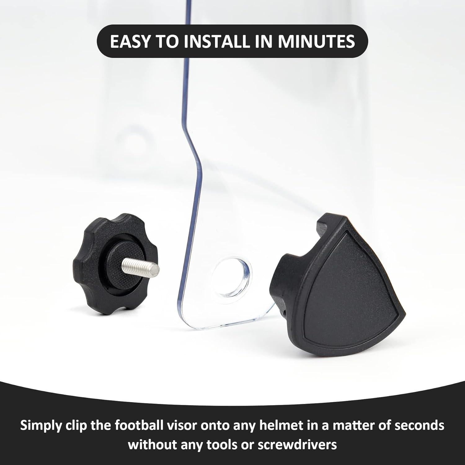 Visera de Fútbol MENOLY BDF092B, Resistente a Rayones y UV