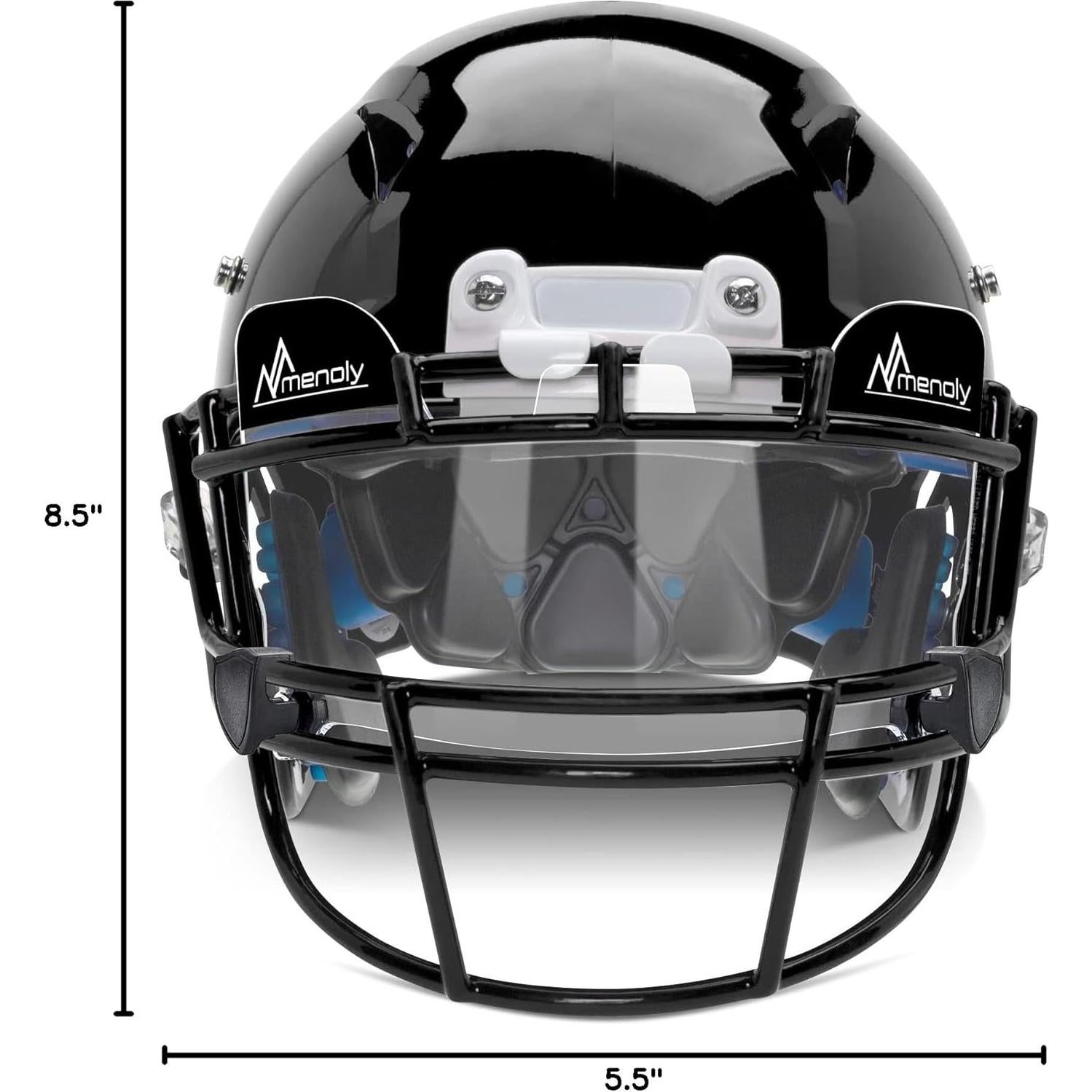 Visera de Fútbol MENOLY BDF092B, Resistente a Rayones y UV