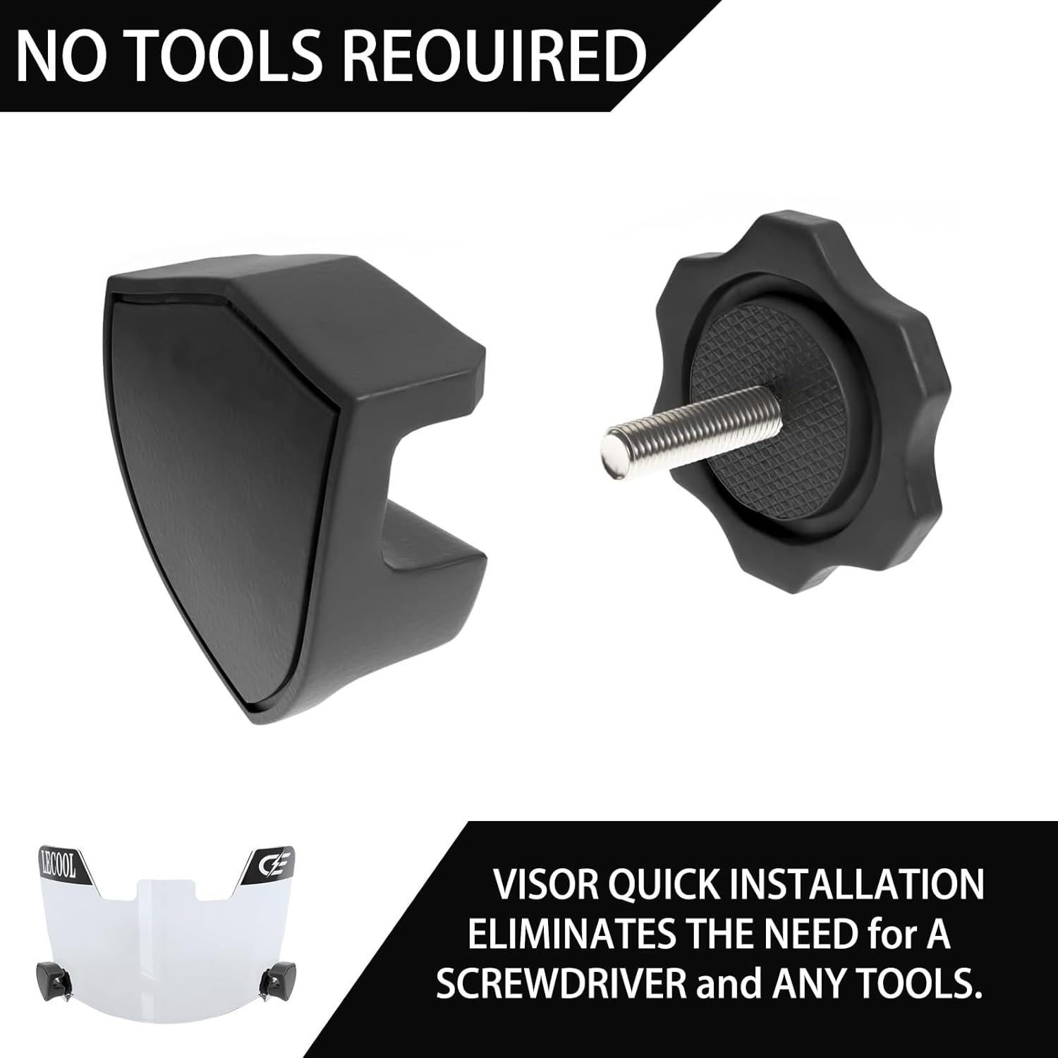 Visera de Fútbol LeCool JP para Casco Juvenil - Anti-Niebla