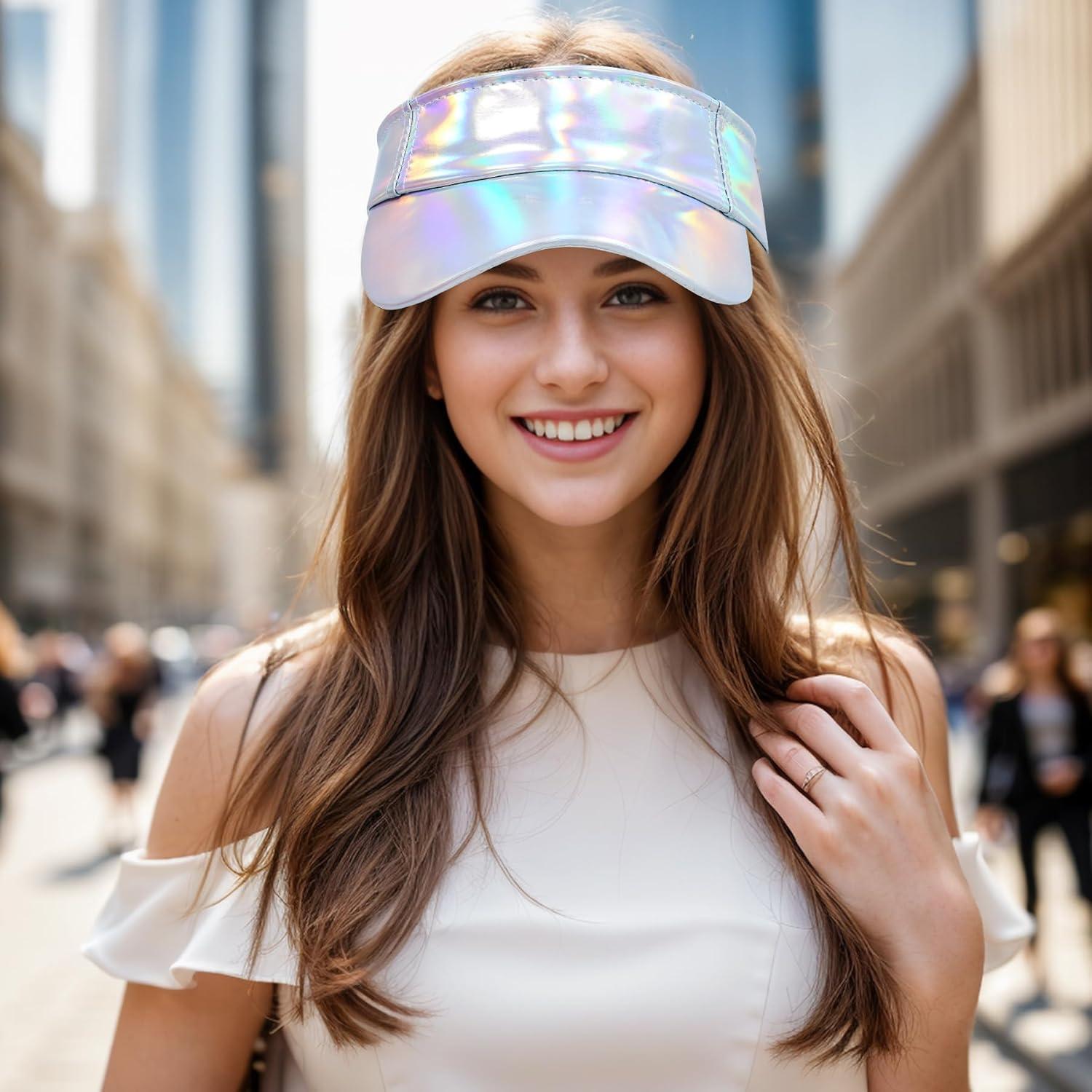 Sombrero Visera Solar Ajustable Marrywindix Unisex Plateado