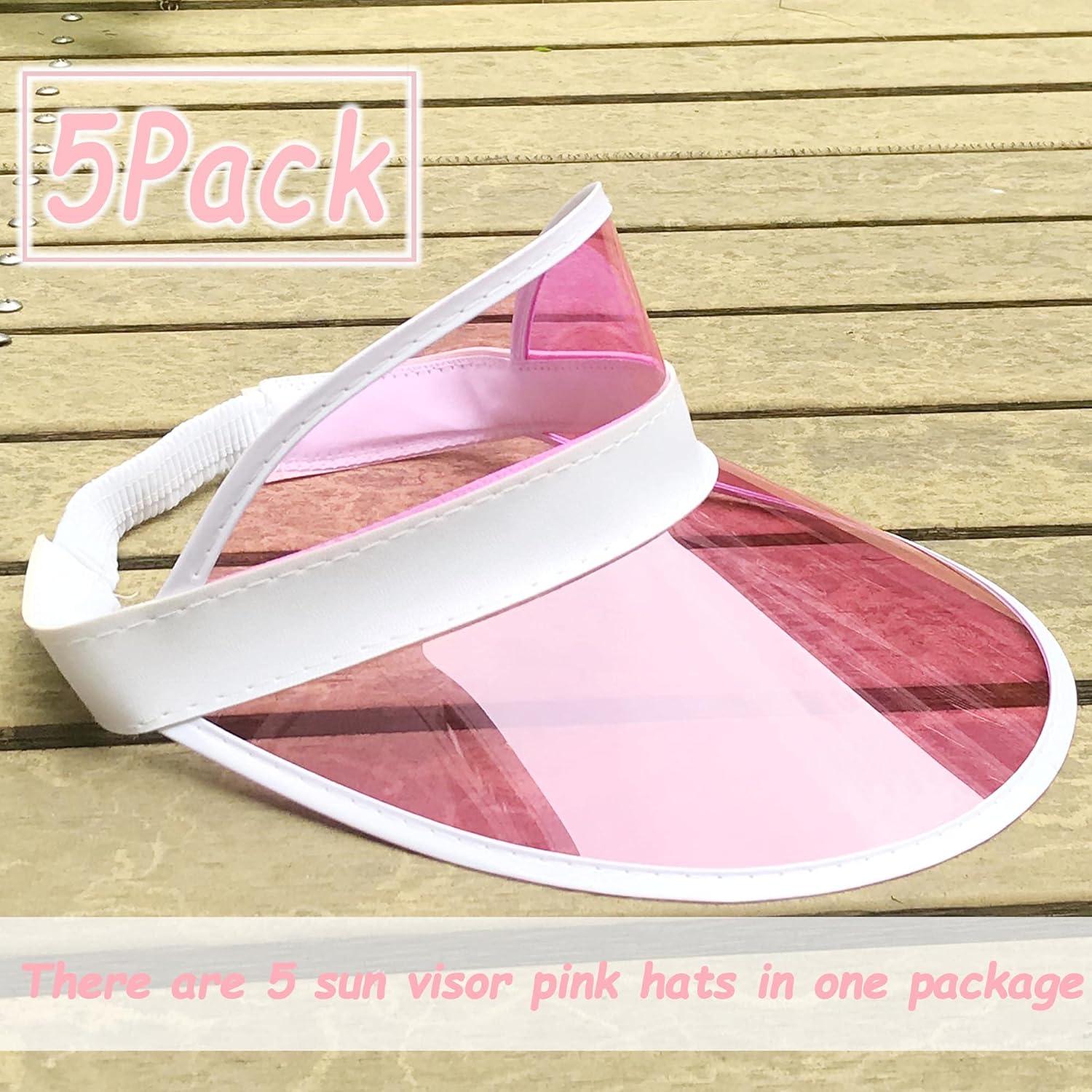 Paquete de 5 Gorras Visera Coloridas para Mujeres - Talla Única