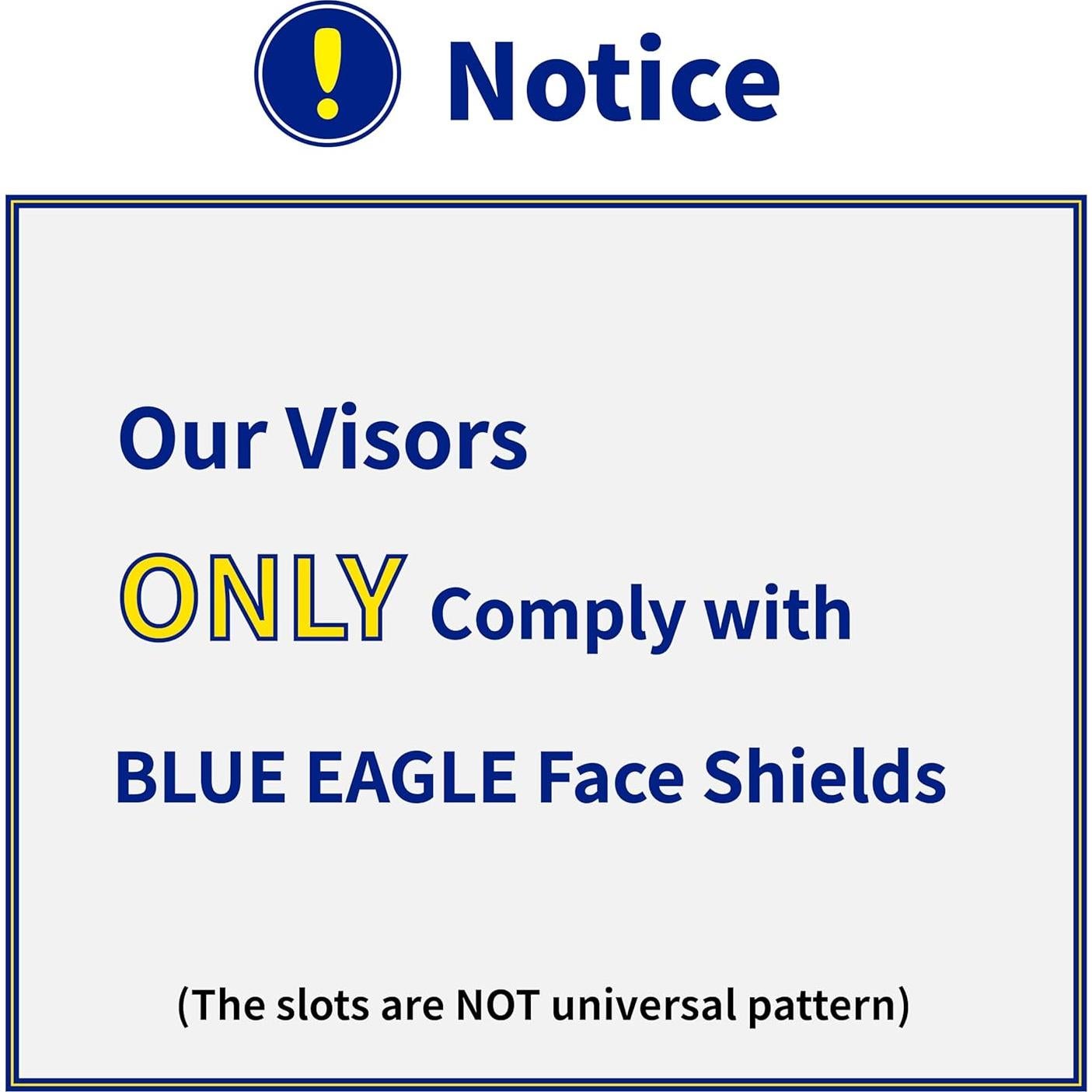 Viseras de Repuesto Blue Eagle FC48N Policarbonato 3 PCS