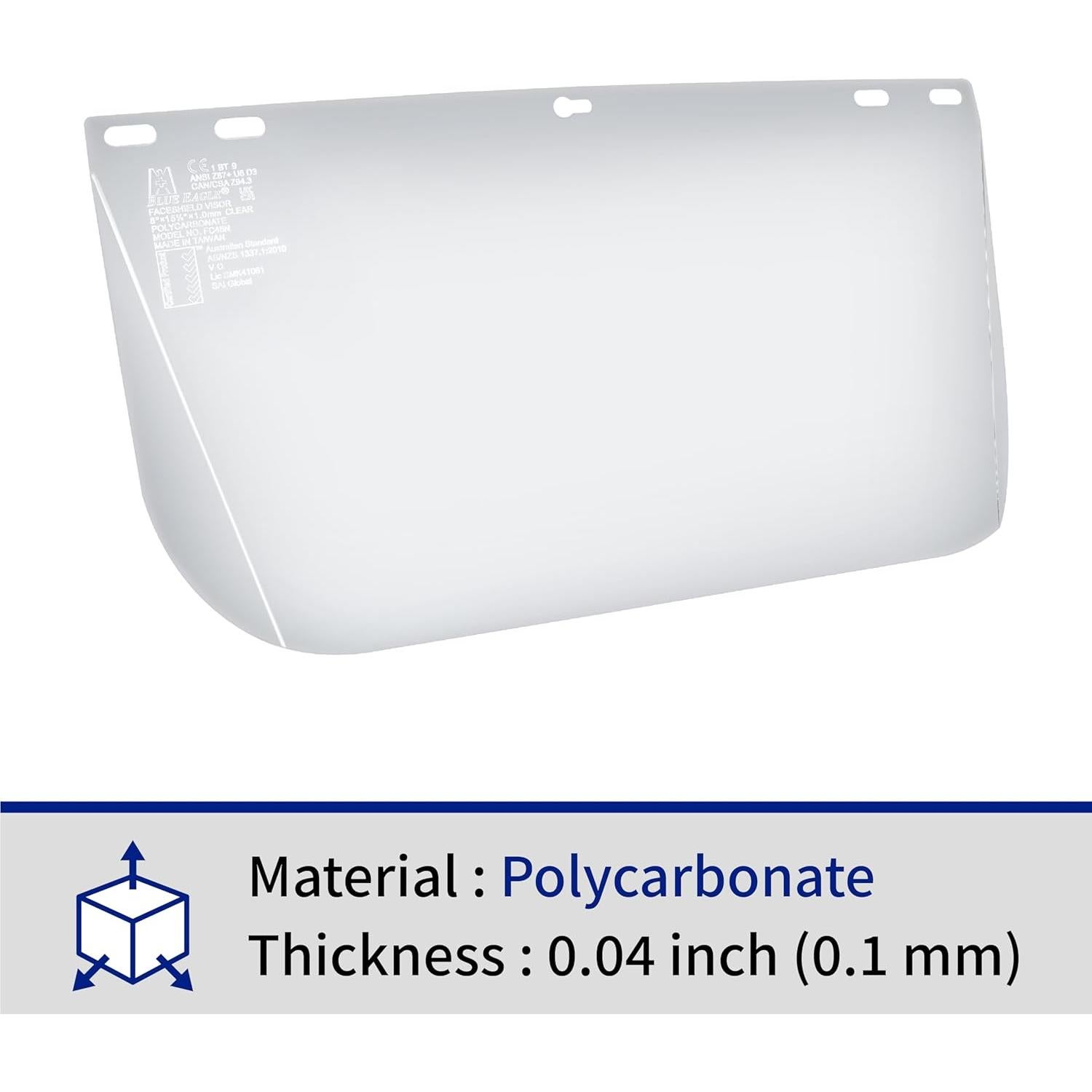 Viseras de Repuesto Blue Eagle FC48N Policarbonato 3 PCS