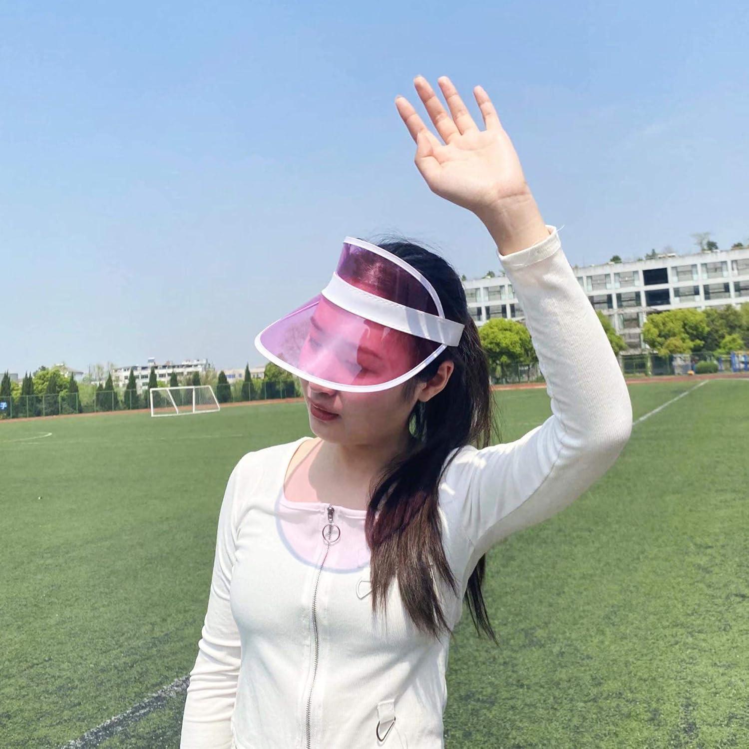 Paquete de 12 Sombreros Visera UV para Mujeres - Color Caramelo