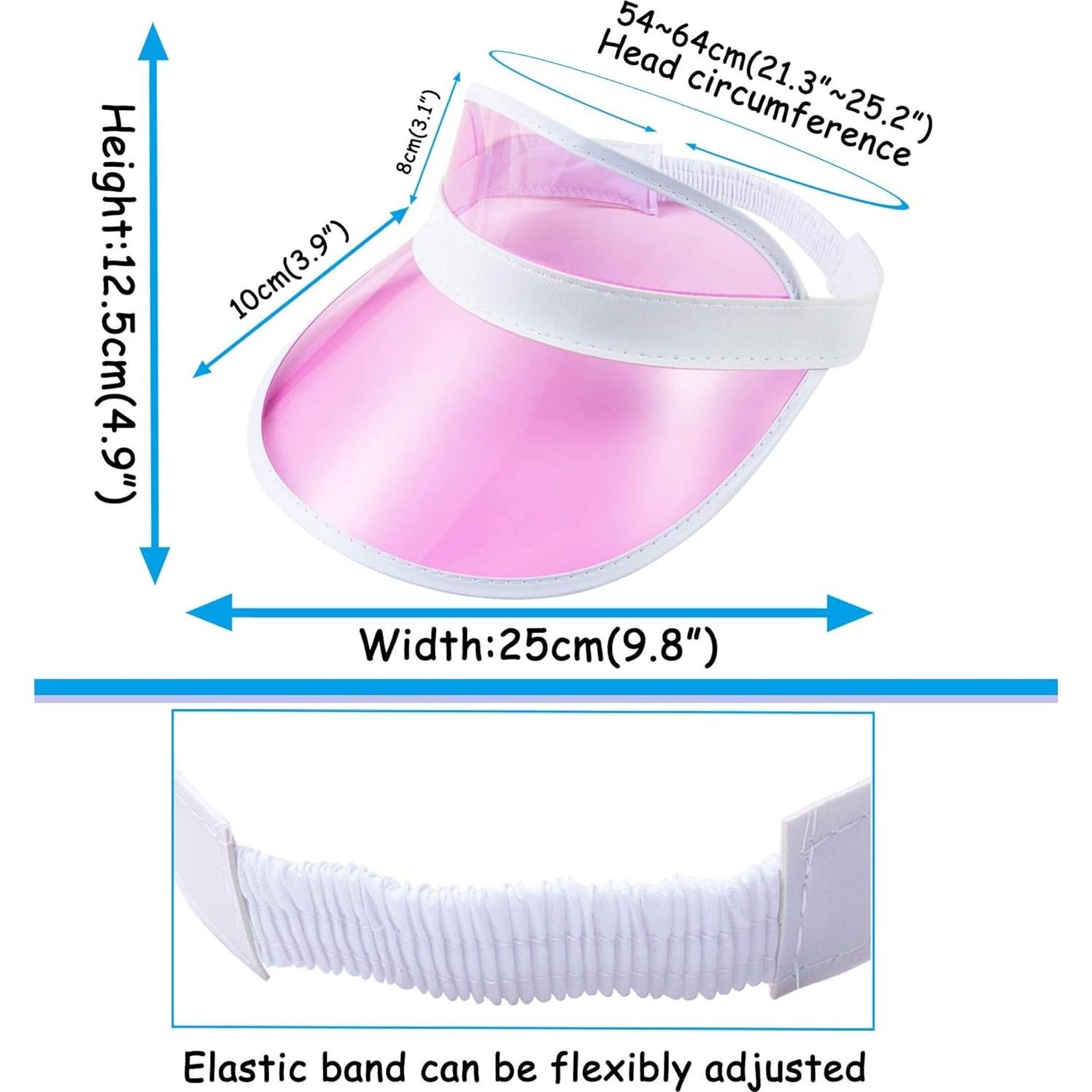 Paquete de 12 Sombreros Visera UV para Mujeres - Color Caramelo