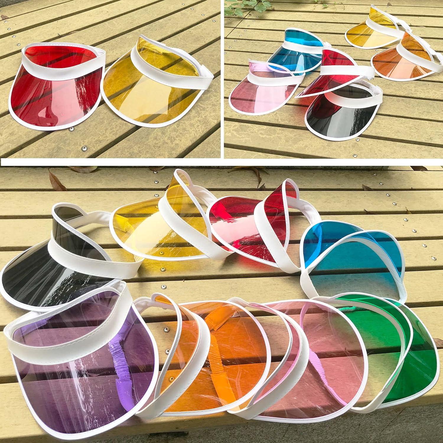 Paquete de 12 Sombreros Visera UV para Mujeres - Color Caramelo
