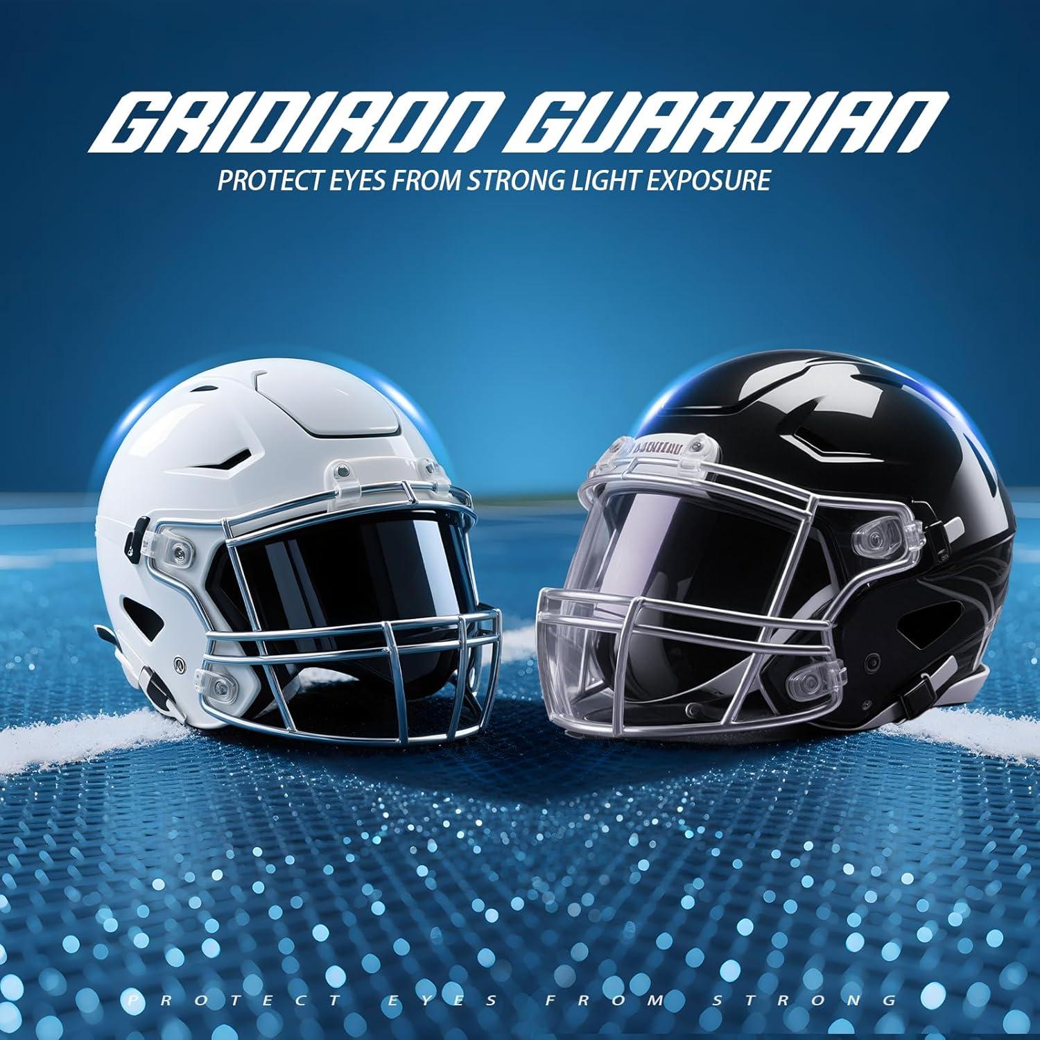 Visera de Fútbol KUBQLIG Clara y Negra - Lentes Doble Uso