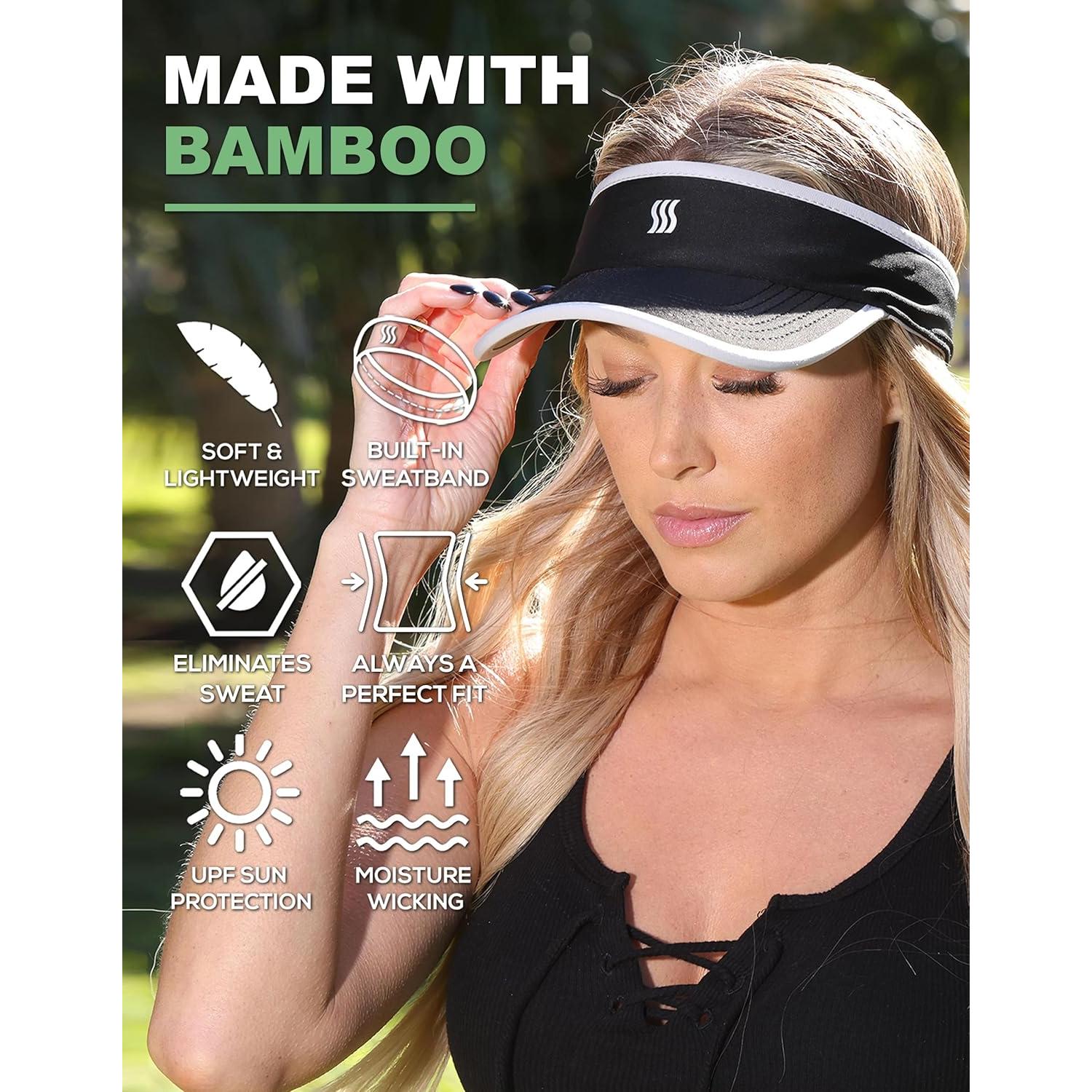 Visera Deportiva SAAKA para Mujeres - Absorbente y Ajustable
