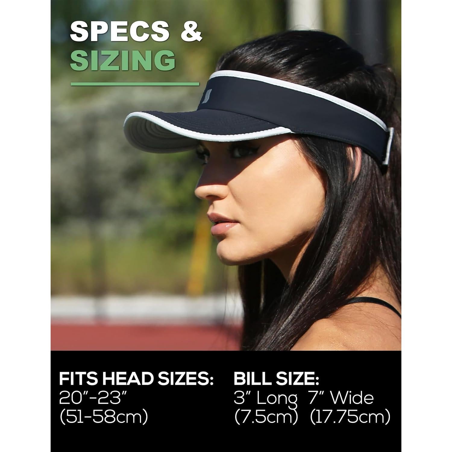 Visera Deportiva SAAKA para Mujeres - Absorbente y Ajustable