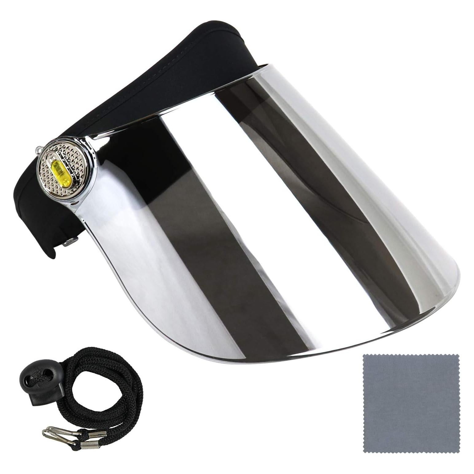 Gorra Visera Solar UV 50+ Ajustable Premium - Color Negro