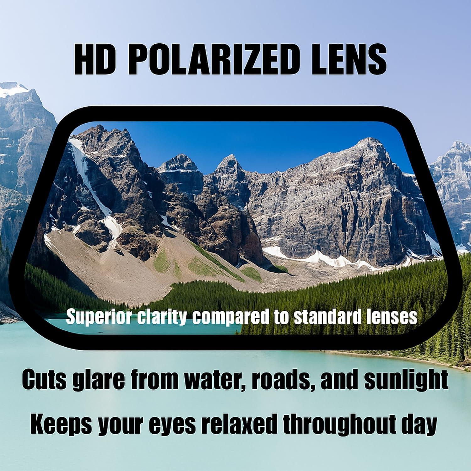 Visera Polarizada TRIKTON con Protección UV y Lente Rotativa 360°