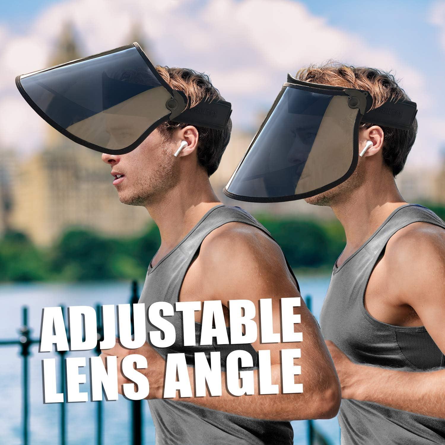 Visera Polarizada TRIKTON con Protección UV y Lente Rotativa 360°