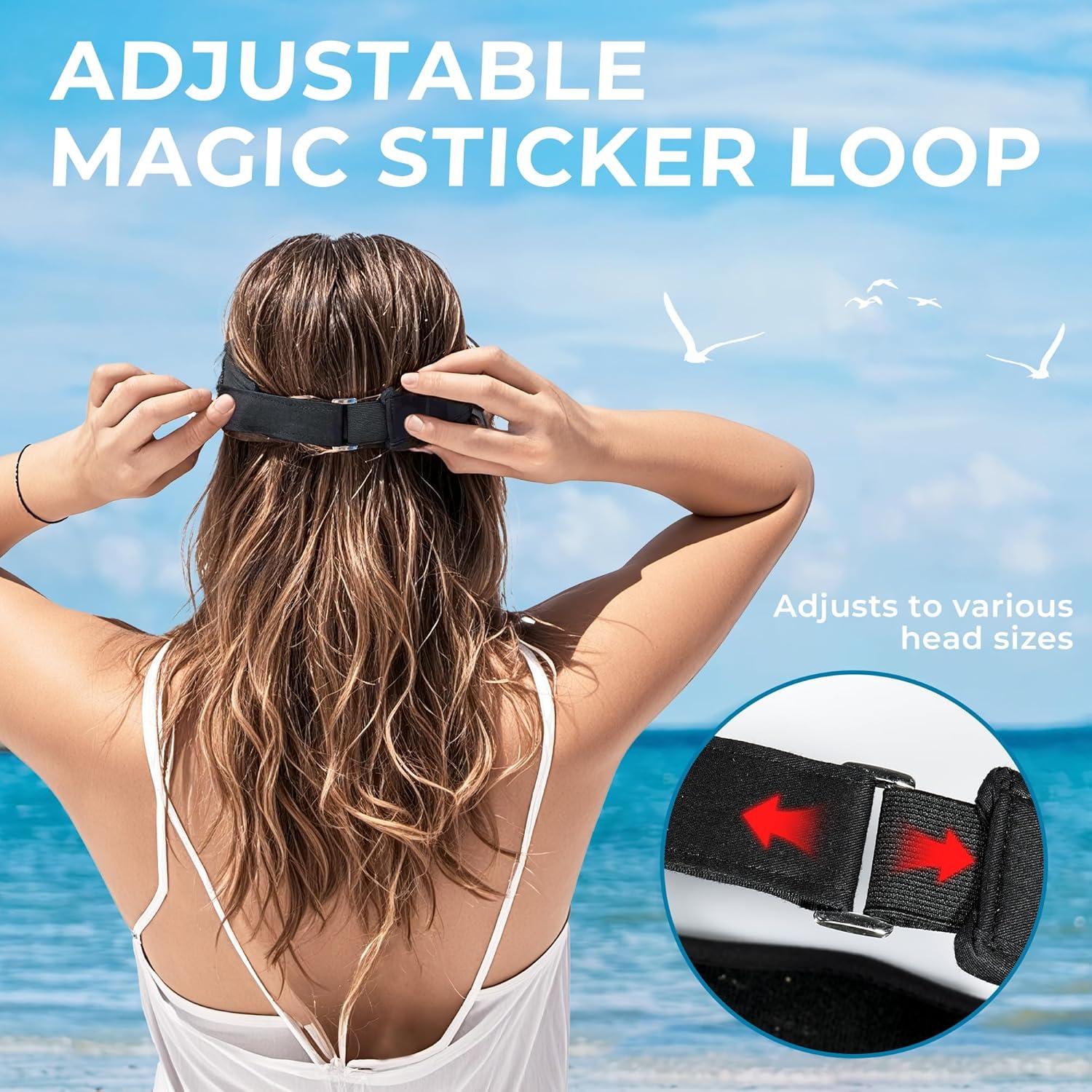 Sombrero de Visera UV Ajustable para Mujeres - Protección Solar