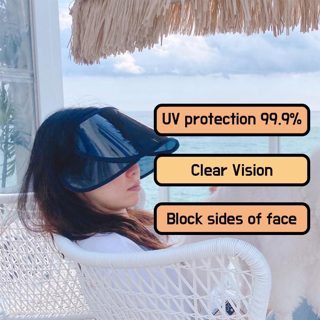 Visera Solar para Mujeres con Protección UV 99.9% - Ajustable