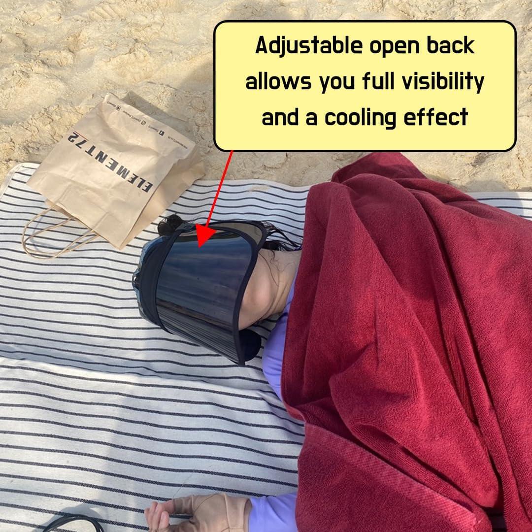 Visera Solar para Mujeres con Protección UV 99.9% - Ajustable