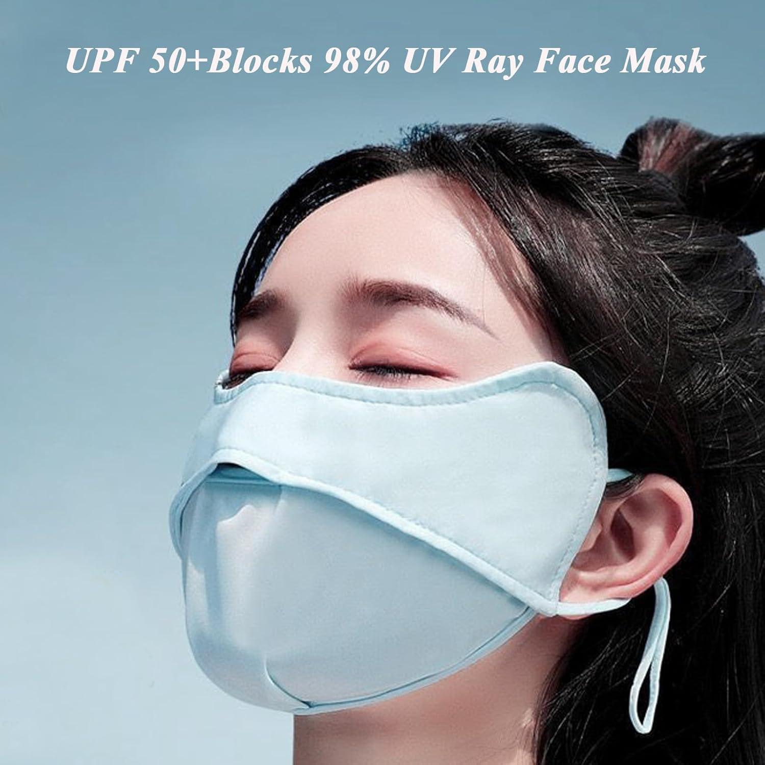Mascarilla Facial UV Protección Solar UPF 50+ Unisex - 4 Colores
