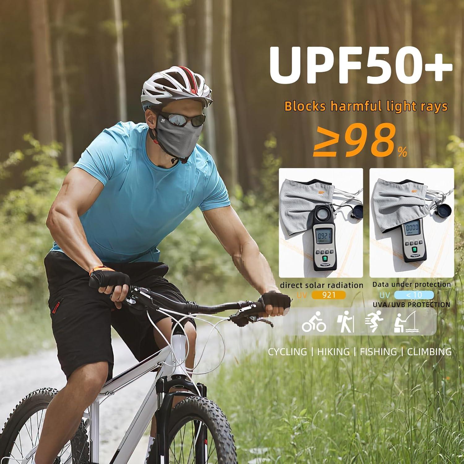 Escudo Facial UV Lavable Unisex Protección Solar 50+