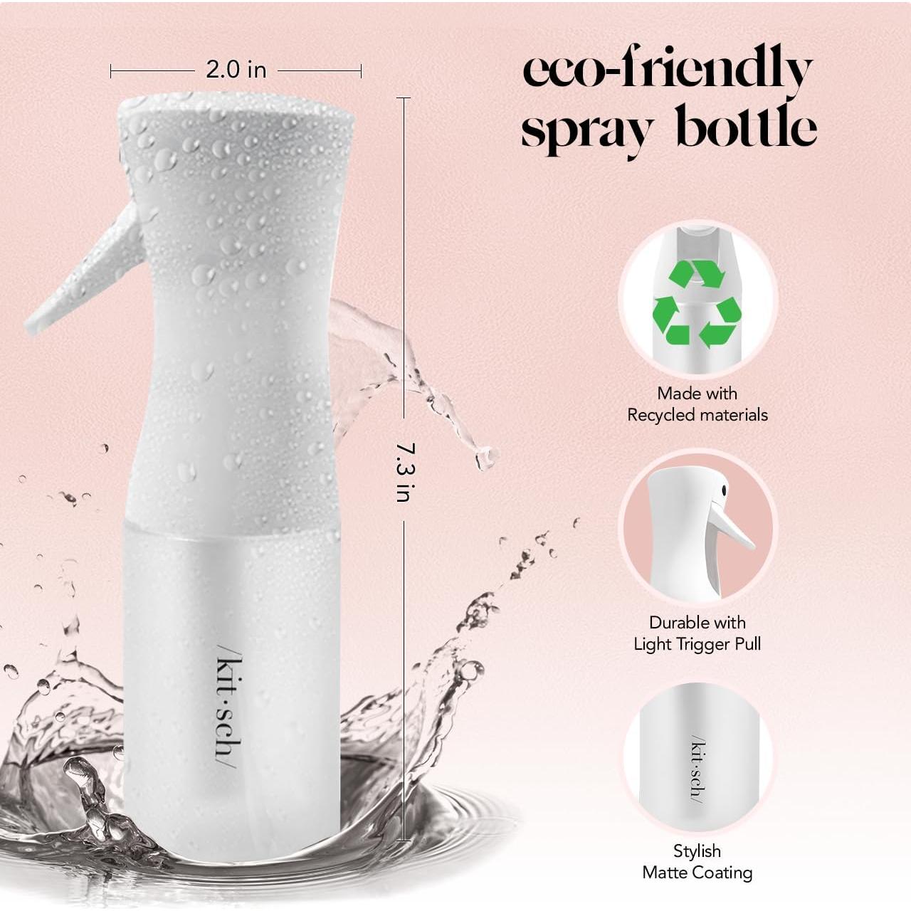 Botella Spray Continuo Kitsch 150ml - Atomizador Ecológico Blanco