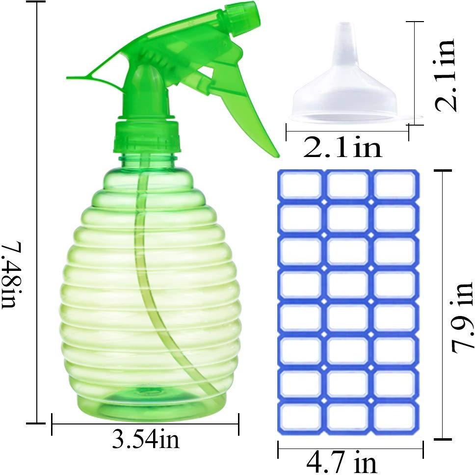 Botellas de Spray 3 Piezas 473 ml FANSTINOW Colores Brillantes
