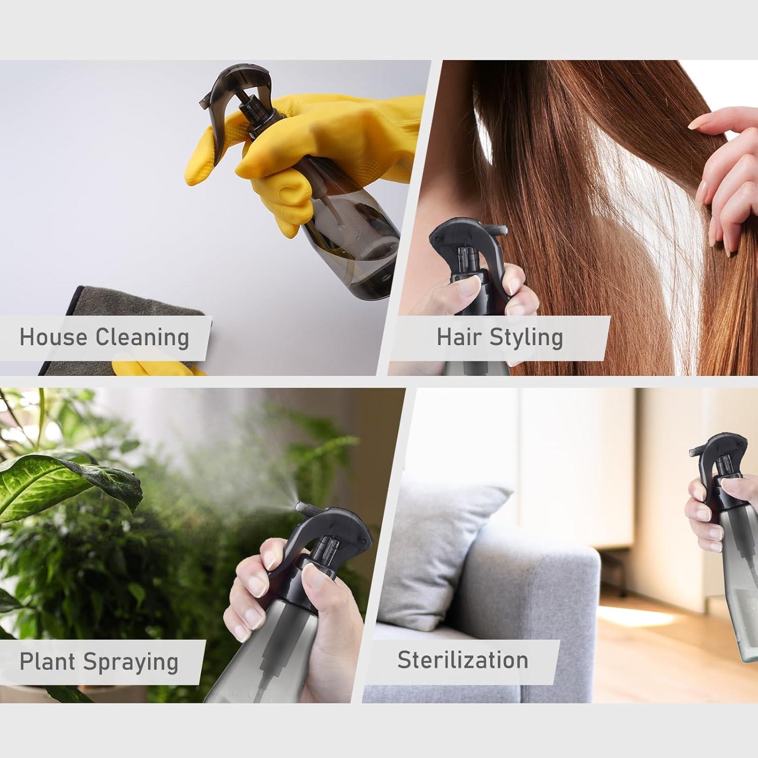 Botella Spray Continuo Lusiyi 300ml para Cabello y Plantas