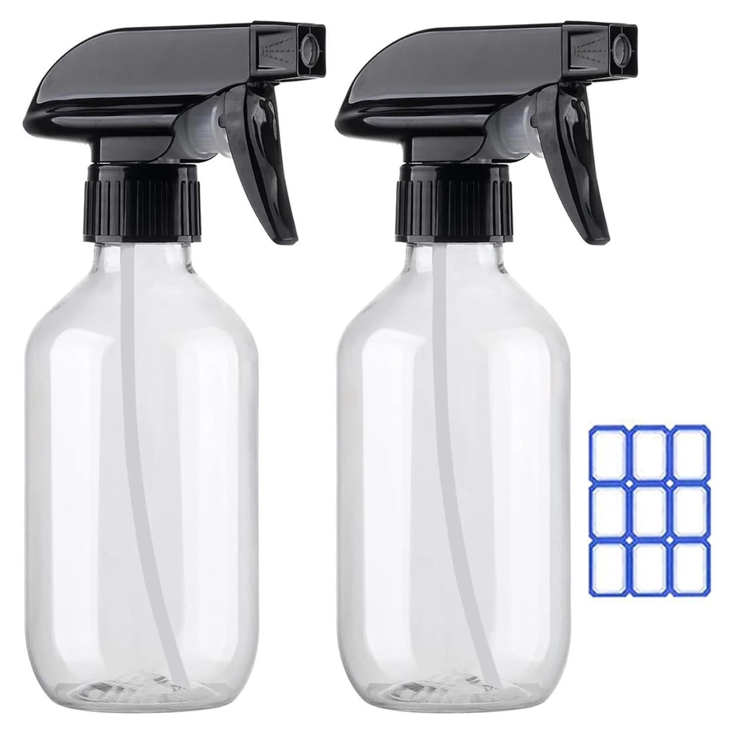 Botellas de Spray de Plástico FANSTINOW 300ml 2Pack Ajustable