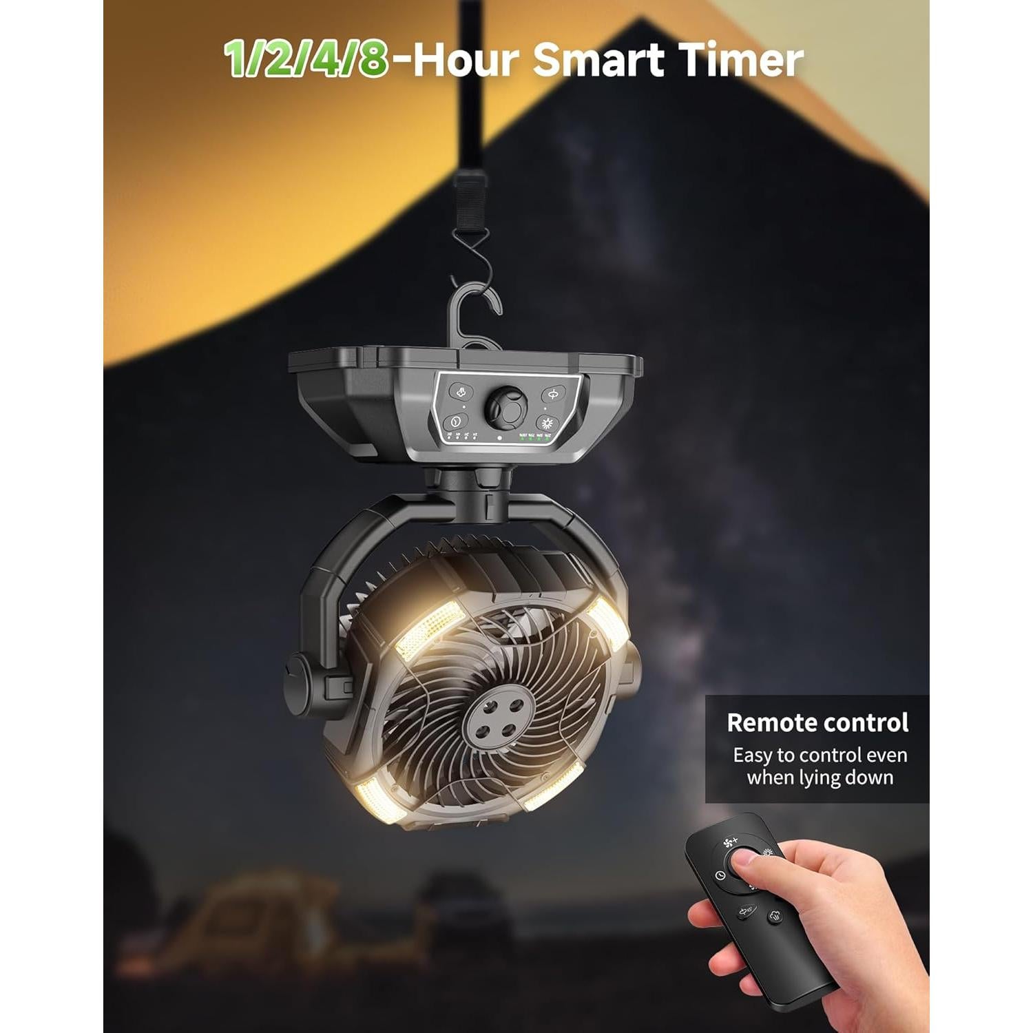 Ventilador de Nebulización Kocyare hw-003 25000mAh Oscilante