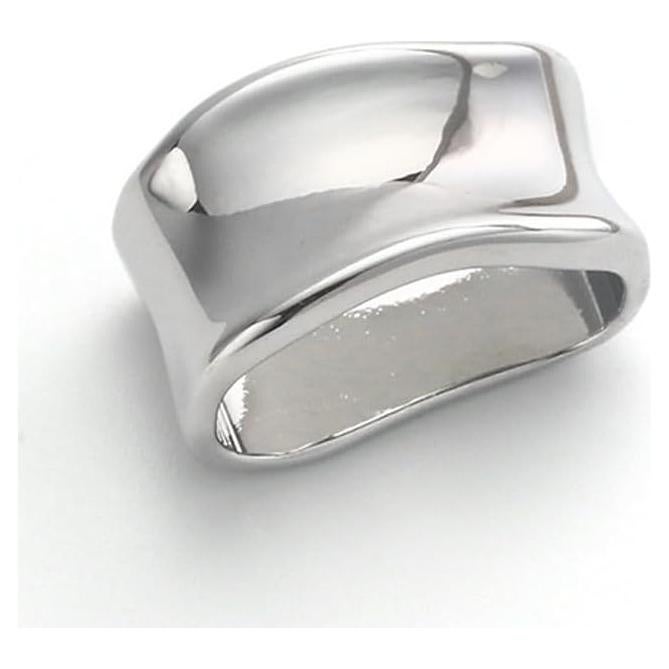 Anillo Broche de Bufanda Dainty Plata para Mujeres - Accesorio Minimalista