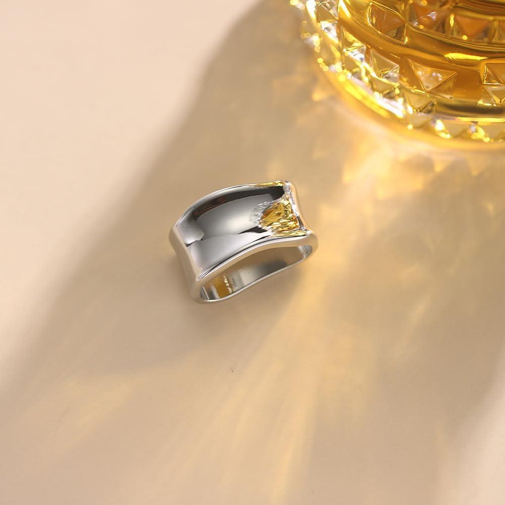 Anillo Broche de Bufanda Dainty Plata para Mujeres - Accesorio Minimalista