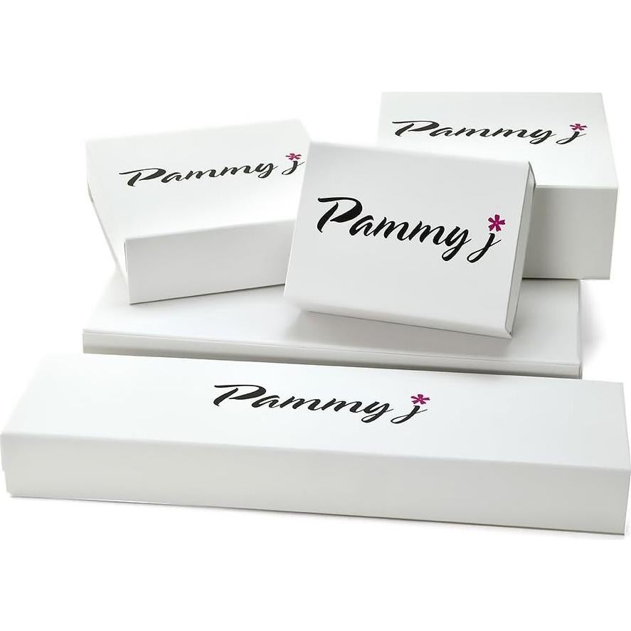 Anillo de Bufanda PammyJ Plateado con Filigrana y Strass