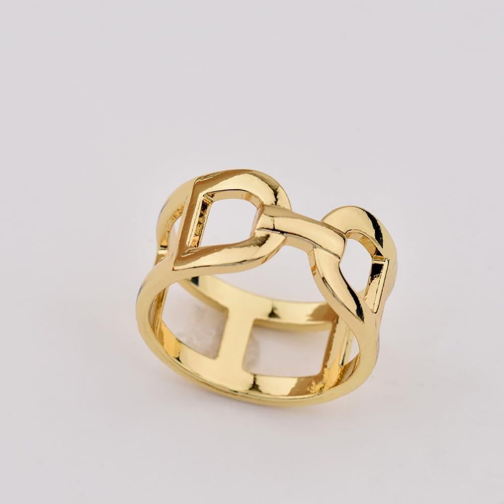 Clip de Bufanda de Seda con Cadena Gruesa Dtja - Joyería de Moda