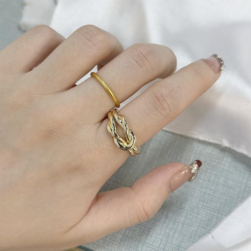 Anillo Broche de Bufanda de Seda Dainty Infinito Amor Tamaño 8