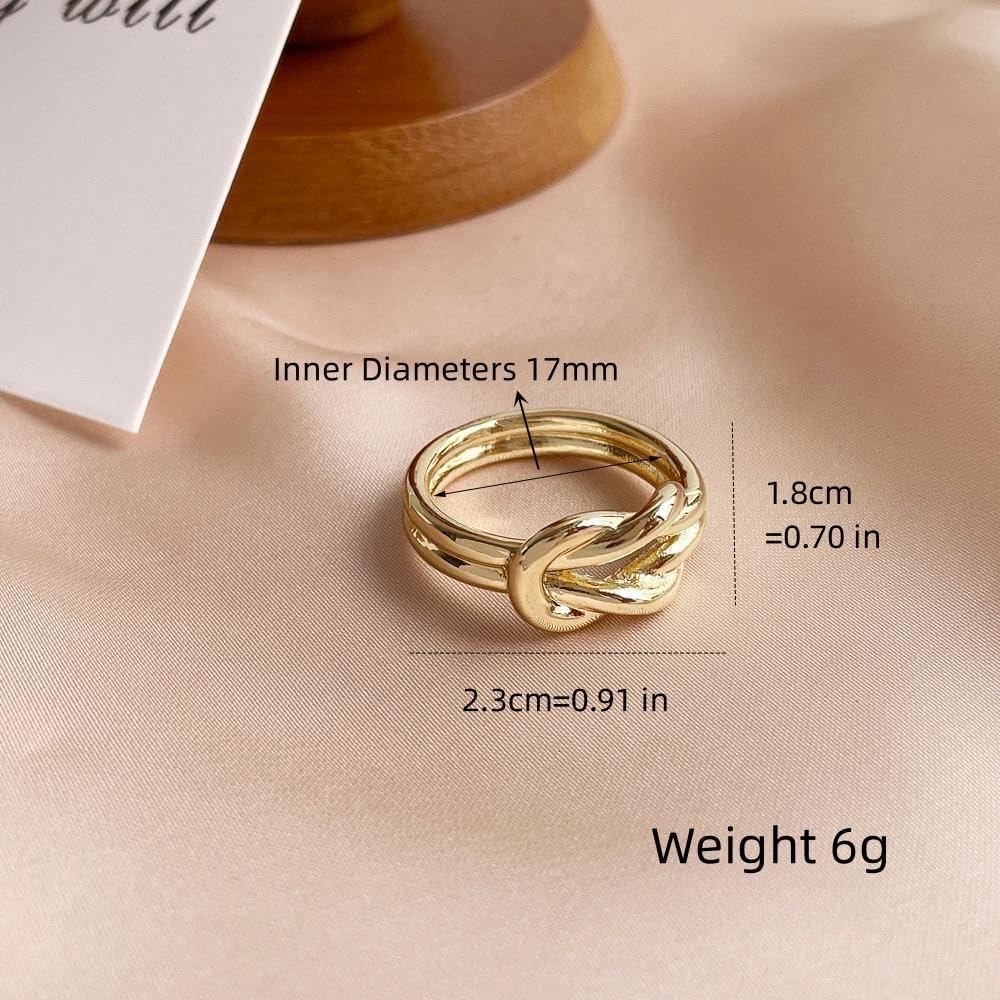 Anillo Broche de Bufanda de Seda Dainty Infinito Amor Tamaño 8