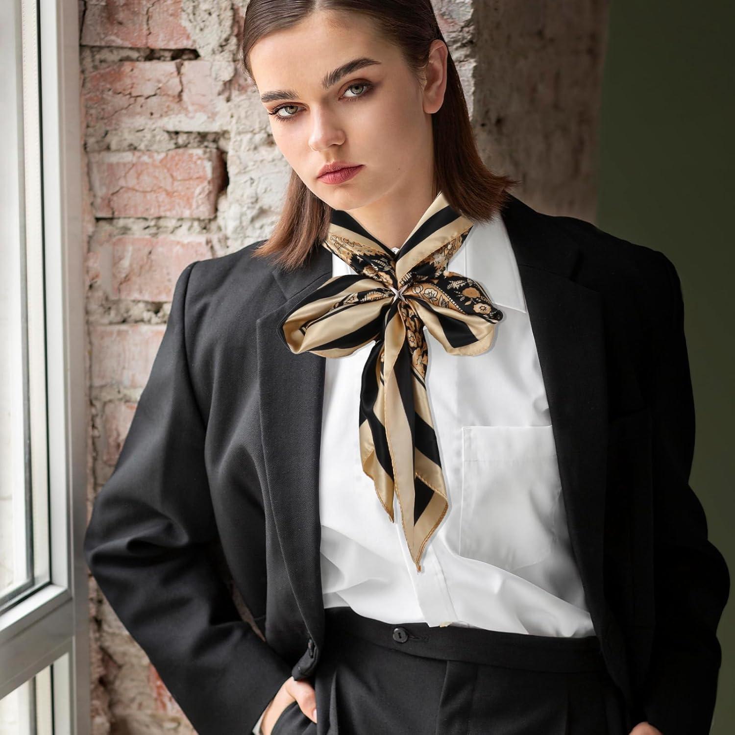 3 Clips de Bufanda Dorado Plateado Zyghjort - Anillos de Chal