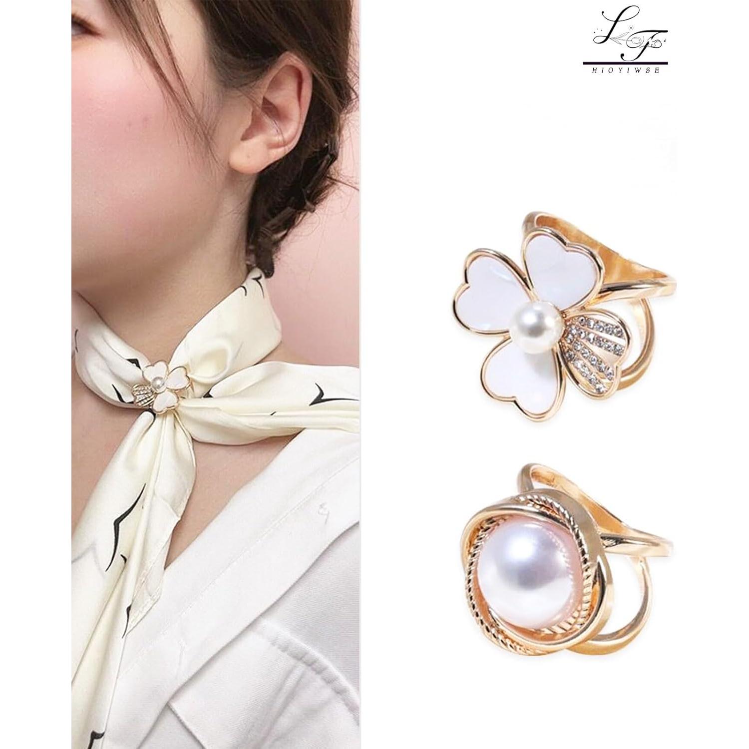 Hebillas para Bufandas de Seda Hioyiwse - 3 Estilos, 45g