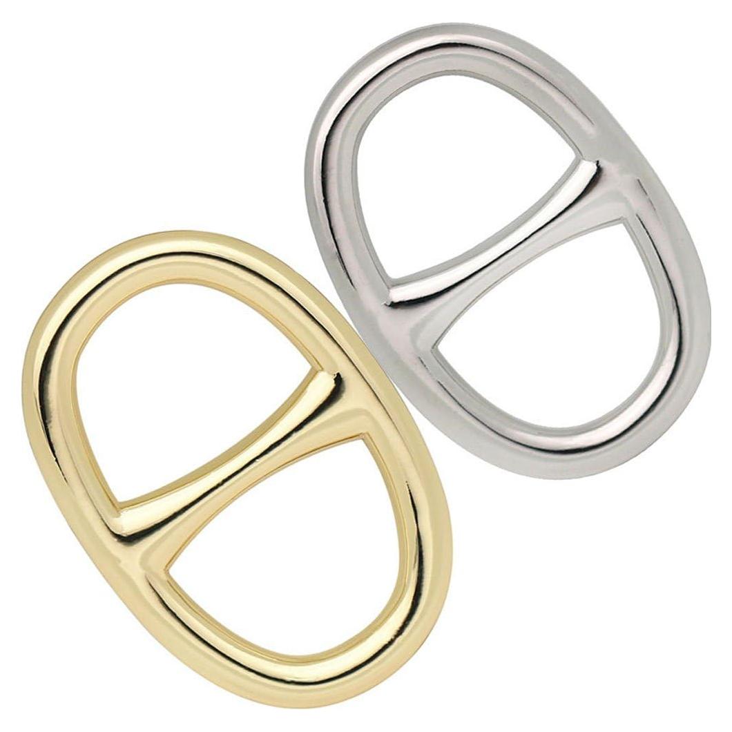 Anillo de Bufanda para Mujeres YANQINQINI Diseño Simple 3.4x2.4cm