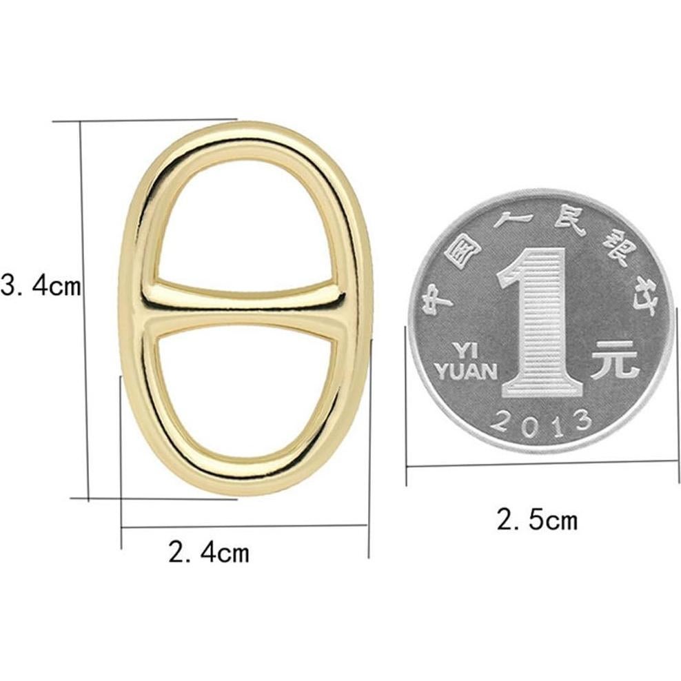 Anillo de Bufanda para Mujeres YANQINQINI Diseño Simple 3.4x2.4cm