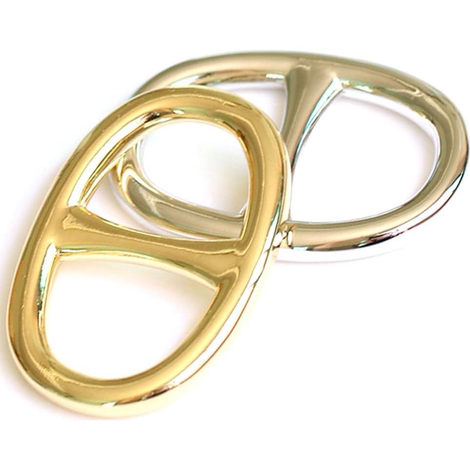 Anillo de Bufanda para Mujeres YANQINQINI Diseño Simple 3.4x2.4cm