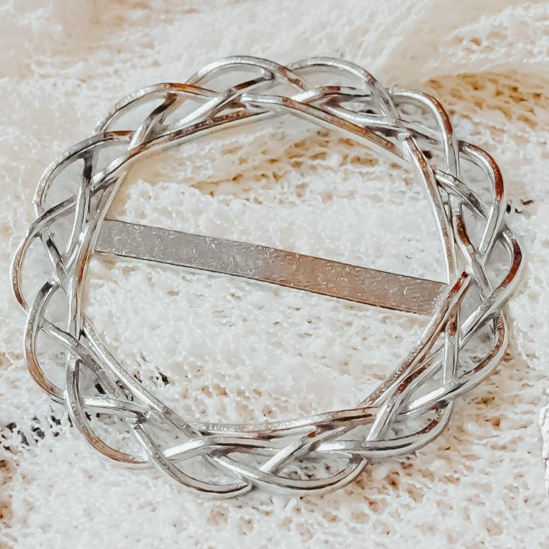 Anillo de bufanda grande de peltre hecho a mano - House of Morgan