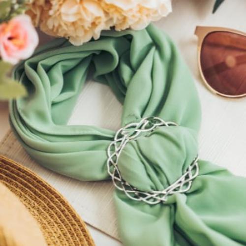 Anillo de bufanda grande de peltre hecho a mano - House of Morgan