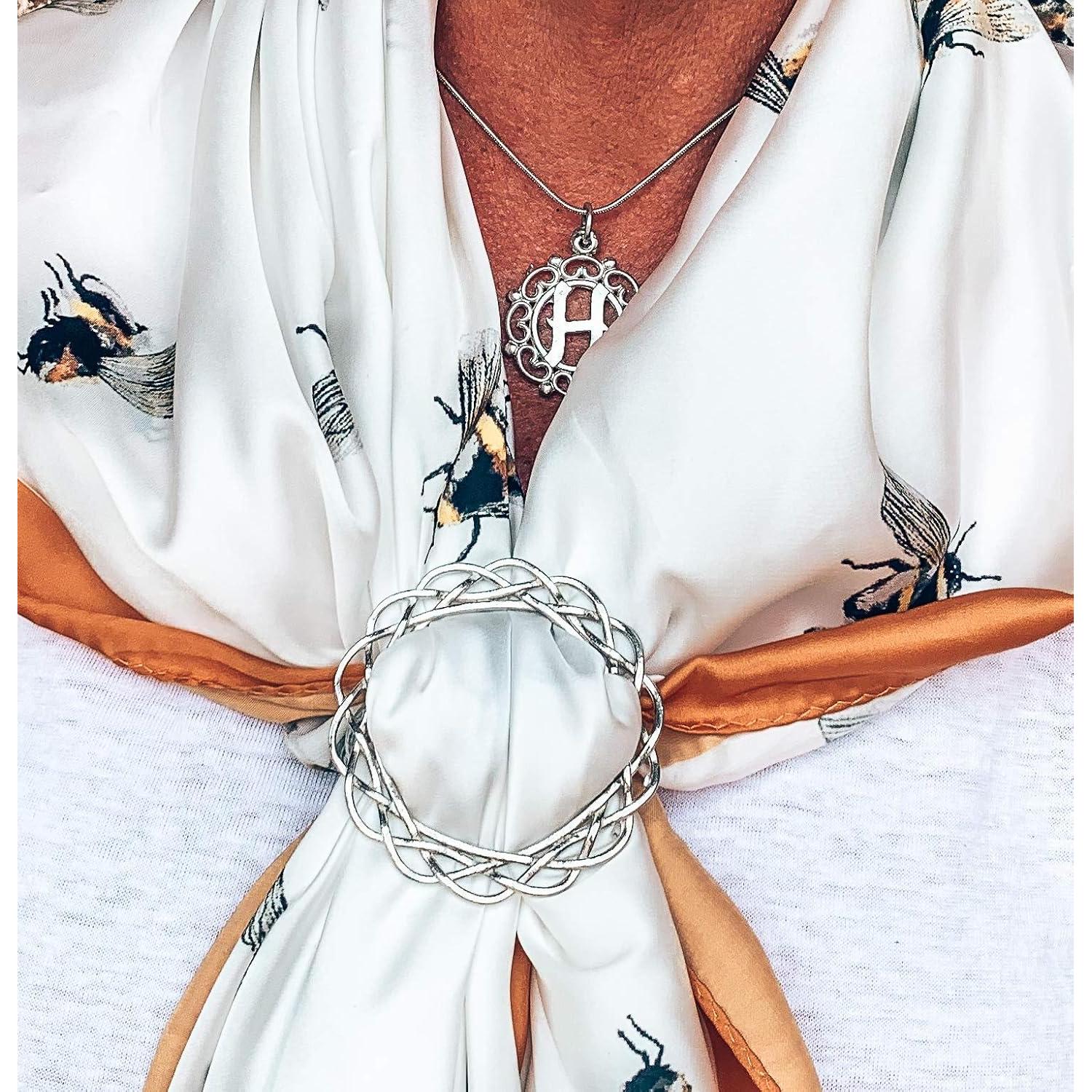 Anillo de bufanda grande de peltre hecho a mano - House of Morgan