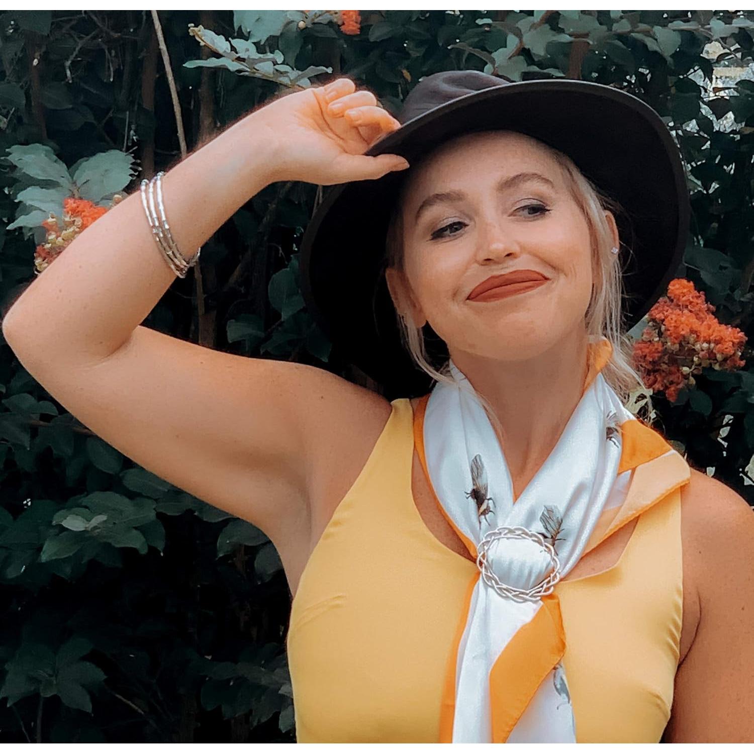 Anillo de bufanda grande de peltre hecho a mano - House of Morgan