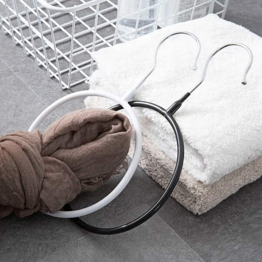 Organizador de Perchas Joyindecor para Bufandas y Cinturones - 8 Piezas Antideslizante Blanco