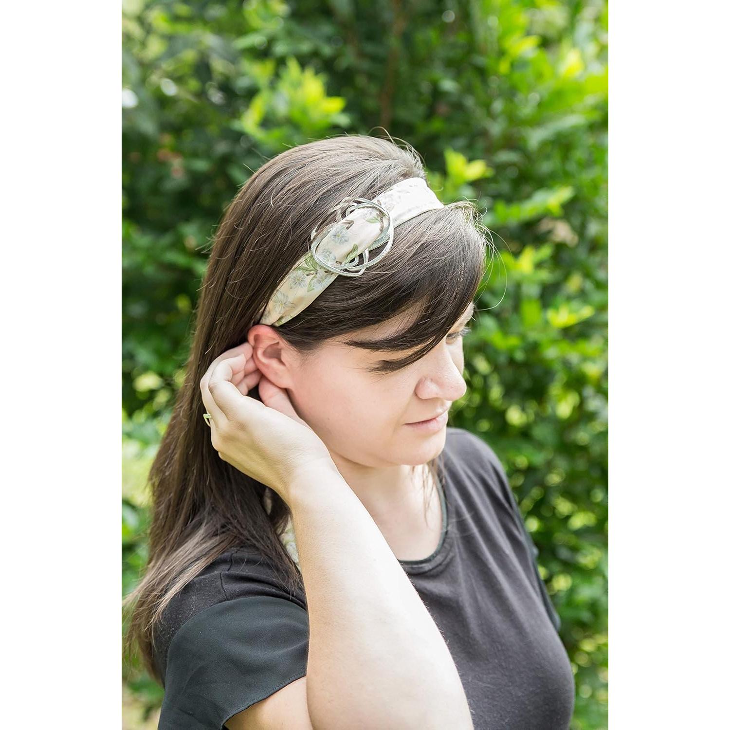 Anillo de Bufanda Infinita de Estaño Hecho a Mano - Clip Metal