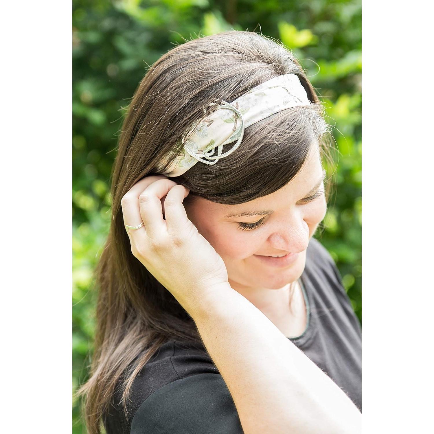 Anillo de Bufanda Infinita de Estaño Hecho a Mano - Clip Metal