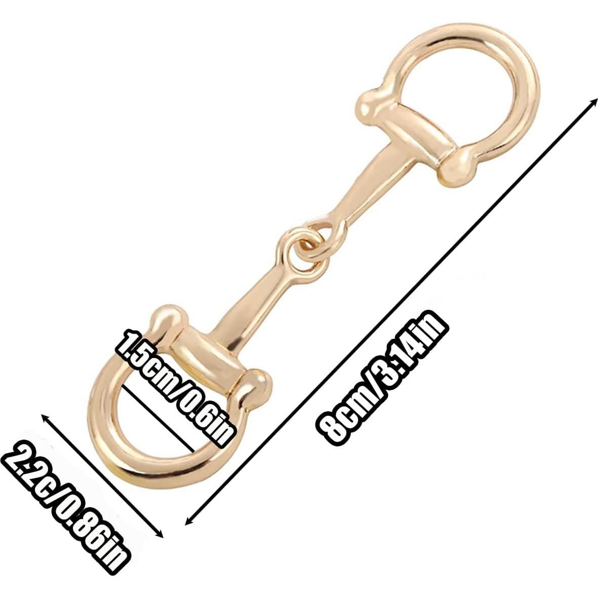 Anillos para Bufanda de Seda YLYSLFC 2 Pcs Oro y Plata