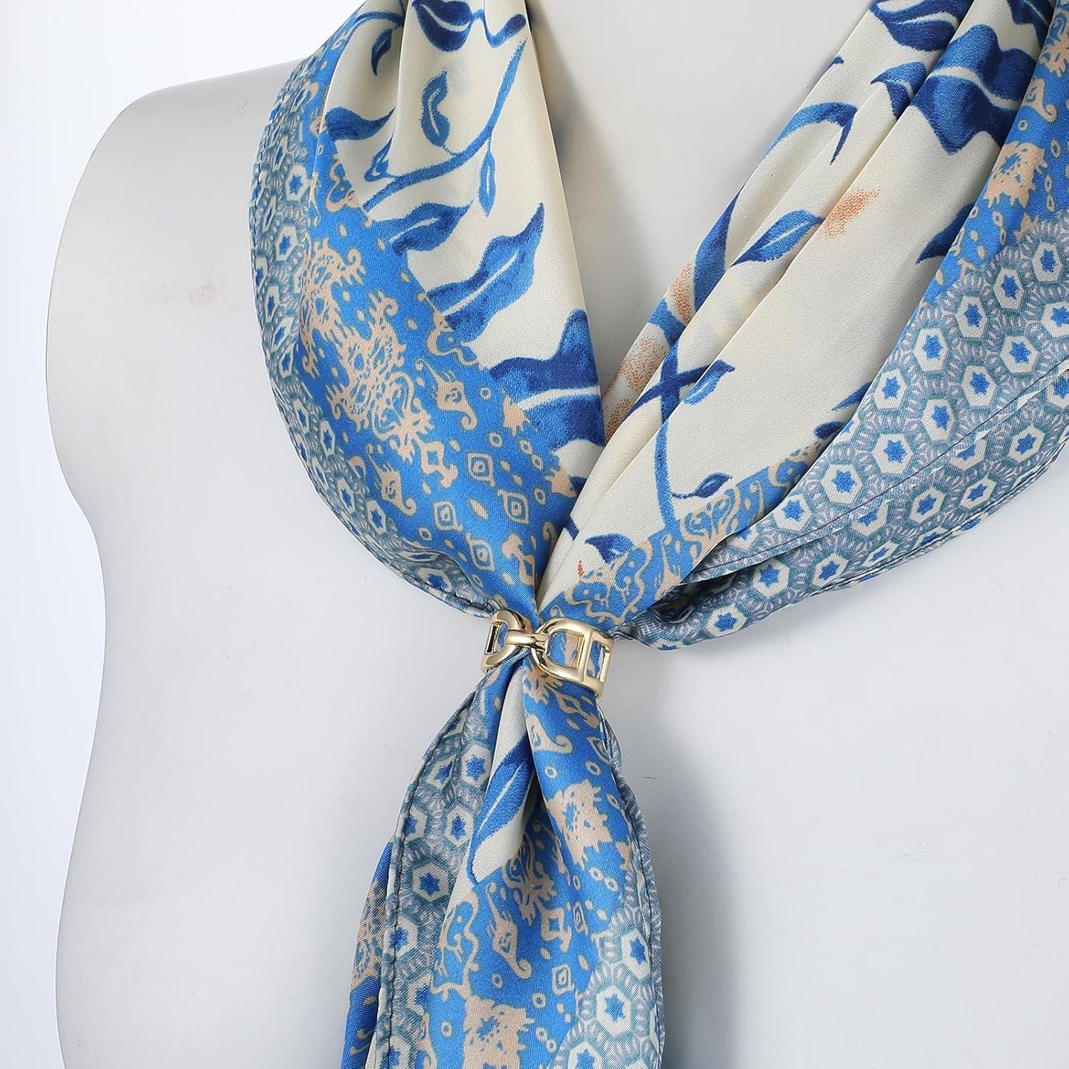 2 Pcs Anillo de Bufanda Piriuuo Oro y Plata para Mujeres