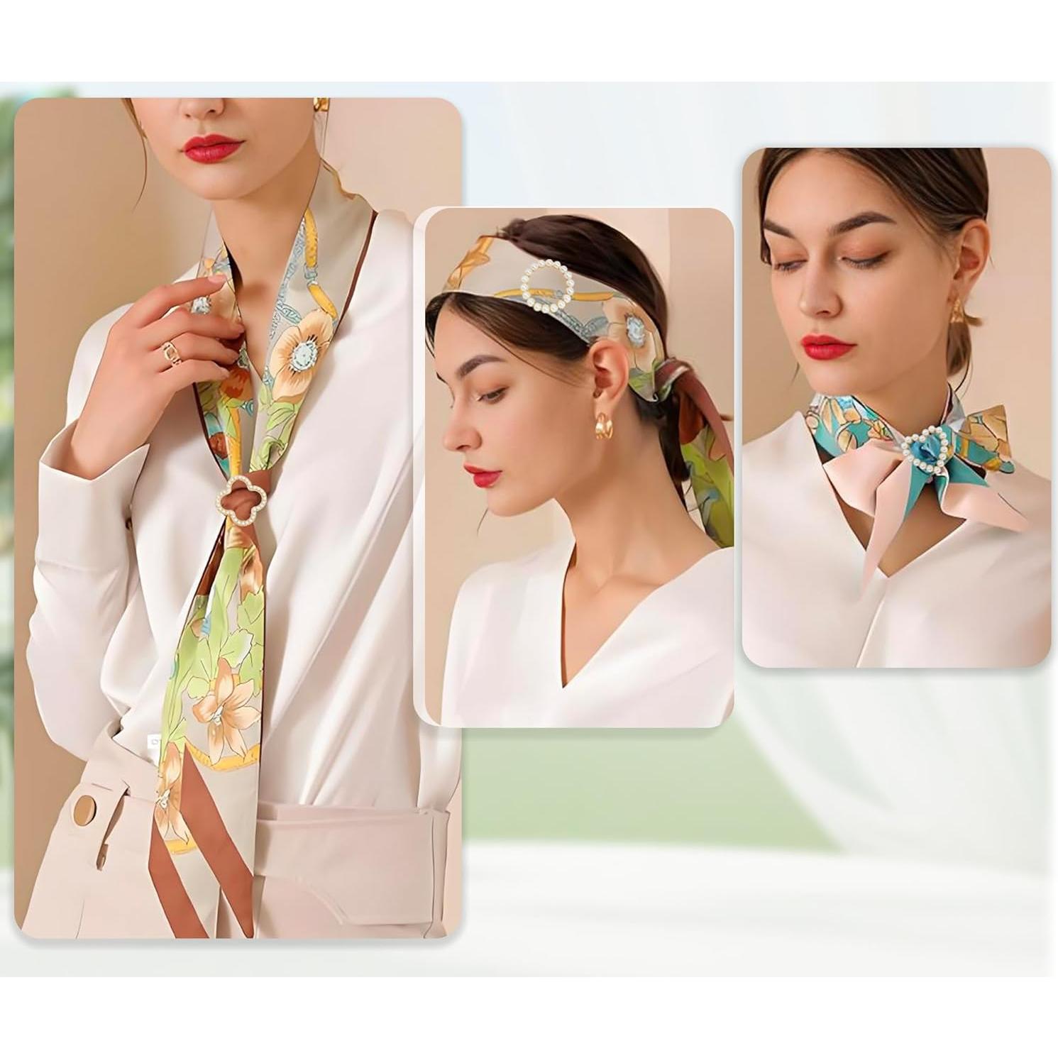 Anillos para Bufandas y Clips para Camisetas Vintrex 6 Pcs Dorado