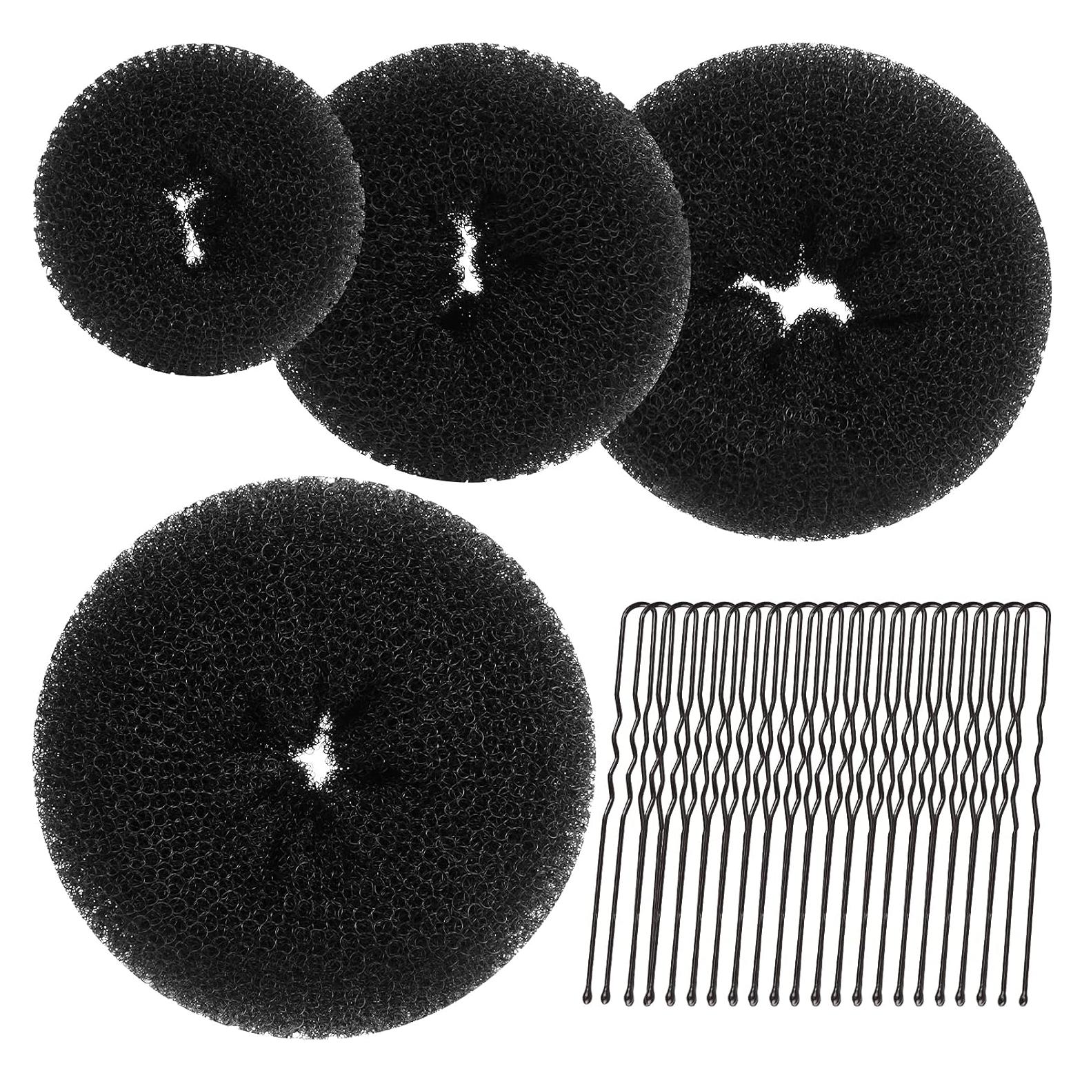 Hacedor de Moño de Cabello Teenitor - 4 Tamaños Negro