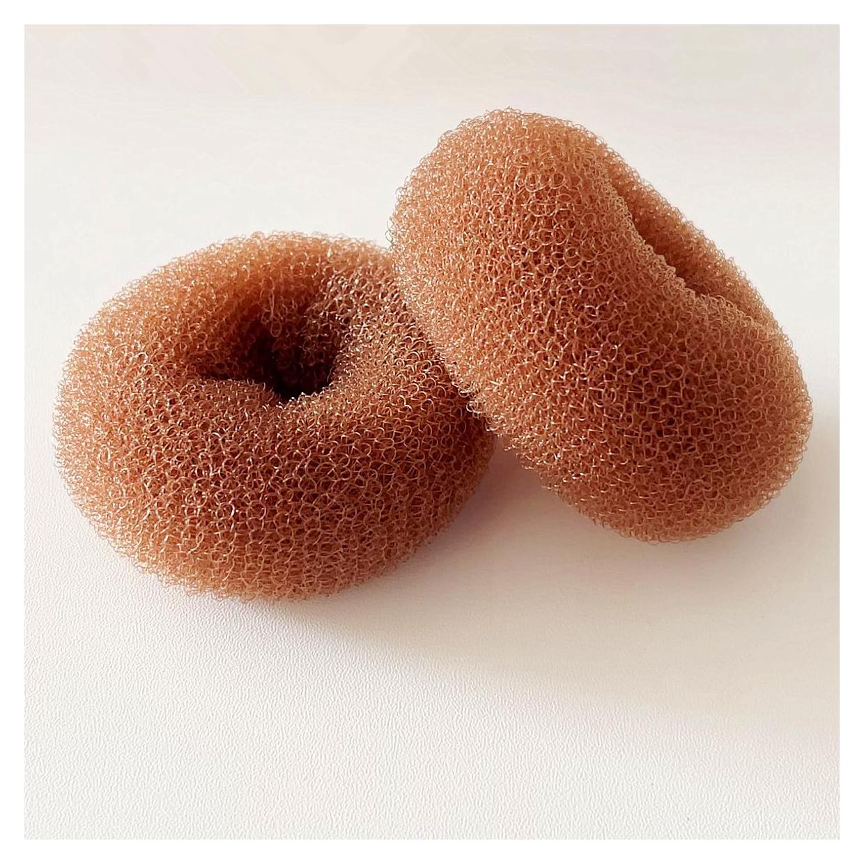 Juego de 2 Hacedores de Moño Medianos SQULIGT 7.6 cm Marrón Claro