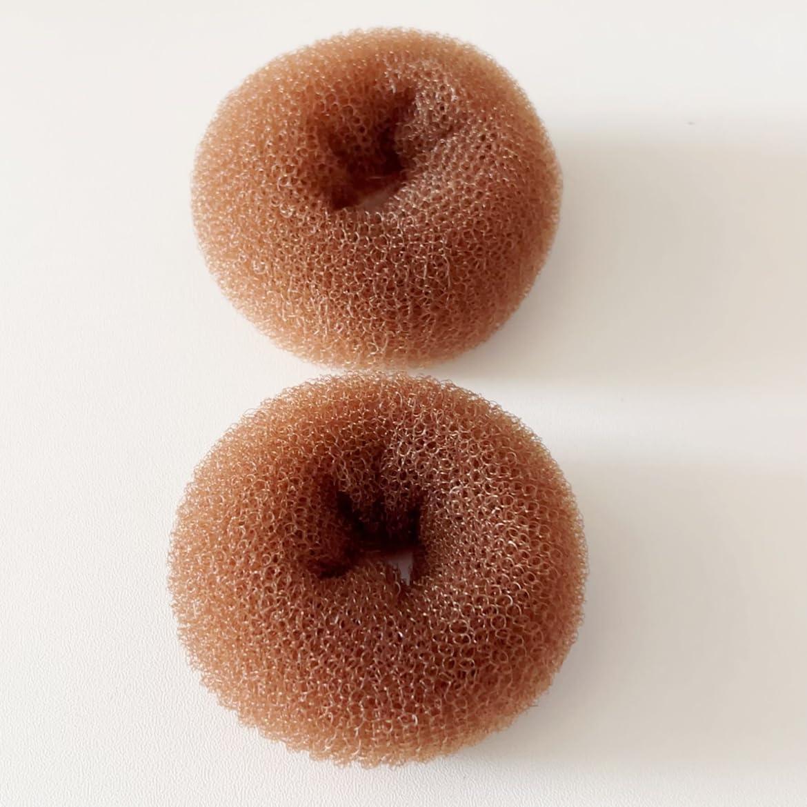 Juego de 2 Hacedores de Moño Medianos SQULIGT 7.6 cm Marrón Claro